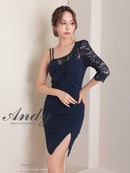 Andy/AN-ON2763/ワンピース/ミニドレス/タイトワンピース/袖あり/左腕/ワンカラー/SALE/セール