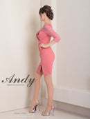 Andy/AN-ON2763/ワンピース/ミニドレス/タイトワンピース/袖あり/左腕/ワンカラー/SALE/セール