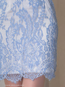 Andy/AN-ON2764/ワンピース/ミニドレス/ワンカラー/タイトワンピース/総レース/袖あり