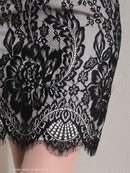 Andy/AN-ON2764/ワンピース/ミニドレス/ワンカラー/タイトワンピース/総レース/袖あり