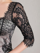 Andy/AN-ON2764/ワンピース/ミニドレス/ワンカラー/タイトワンピース/総レース/袖あり