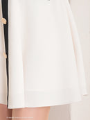 Andy/AN-ON2803/ワンピース/ミニドレス/バイカラー/キャバドレス/フレアスカート/切替ワンピース/フリル/レース