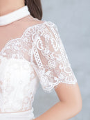 Andy/AN-ON2815/ワンピース/キャバドレス/ハイネック/袖あり/半袖/パールボタン