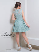 Andy/AN-ON2820/ワンピース/ミニドレス/ワンカラー/総レース/ベルト風ワンピース/キャバドレス