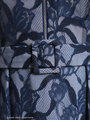 Andy/AN-ON2820/ワンピース/ミニドレス/ワンカラー/総レース/ベルト風ワンピース/キャバドレス