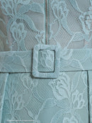 Andy/AN-ON2820/ワンピース/ミニドレス/ワンカラー/総レース/ベルト風ワンピース/キャバドレス