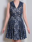 Andy/AN-ON2820/ワンピース/ミニドレス/ワンカラー/総レース/ベルト風ワンピース/キャバドレス