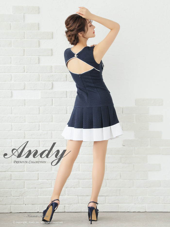 【Andy/アンディ】キャバドレス Andy/AN-ON2821/ワンピース/ミニドレス/キャバドレス/プリーツ/バイ