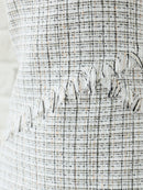 Andy/AN-ON2822/ワンピース/ミニドレス/キャバドレス/ツイード/ボタン/フリンジ/ノースリーブ/Aライン/フレア