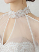 Andy/AN-ON2826/ワンピース/ミニドレス/キャバドレス/シアー/レース/ マーメイド/フリル/パールボタン/袖あり/長袖