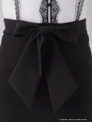 Andy/AN-ON2837/ワンピース/ミニドレス/キャバドレス/切替ワンピース/リボン/レース/ショルダーフリル/ノースリーブ/タイト