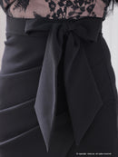 Andy/AN-ON2839/ミニドレス/キャバドレス/レース/オフショルダー/リボン/タイト/切替ワンピース