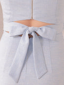 Andy/AN-ON2846/ワンピース/ミニドレス/キャバドレス/フロントジップ/袖あり/半袖/リボン/タイト