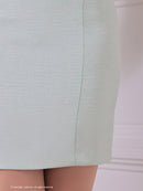 Andy/AN-ON2846/ワンピース/ミニドレス/キャバドレス/フロントジップ/袖あり/半袖/リボン/タイト