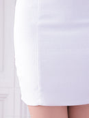 Andy/AN-ON2846/ワンピース/ミニドレス/キャバドレス/フロントジップ/袖あり/半袖/リボン/タイト