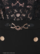 Andy/AN-ON2852/ワンピース/ミニドレス/キャバドレス/レース/切り替え/Aライン/プリーツ/リボン