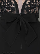 Andy/AN-ON2852/ワンピース/ミニドレス/キャバドレス/レース/切り替え/Aライン/プリーツ/リボン