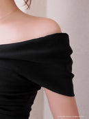 Andy/AN-ON2867/ワンピース/ミディアムドレス/キャバドレス/マーメイド/カットアウト/ワンカラー/オフショル