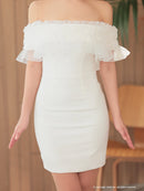 Andy/AN-ON2871/キャバドレス/クラブ/タイト/ワンカラー/オフショルダー/赤/白/黒