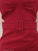 Andy/AN-ON2887/ワンピース/ミニドレス/キャバドレス/タイト/スリット/カットアウト/袖あり/ベルト風