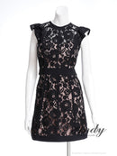 Andy/AN-ON2891/ワンピース/ミニドレス/キャバドレス/総レース/フラワーレース/バックリボン/タイト