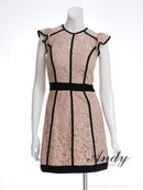 Andy/AN-ON2891/ワンピース/ミニドレス/キャバドレス/総レース/フラワーレース/バックリボン/タイト