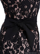 Andy/AN-ON2891/ワンピース/ミニドレス/キャバドレス/総レース/フラワーレース/バックリボン/タイト