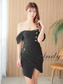 Andy/AN-ON2901/ワンピース/ミニドレス/キャバドレス/タイト/2way/オフショルダー/ベア/カシュクール