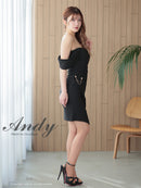 Andy/AN-ON2901/ワンピース/ミニドレス/キャバドレス/タイト/2way/オフショルダー/ベア/カシュクール