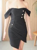 Andy/AN-ON2901/ワンピース/ミニドレス/キャバドレス/タイト/2way/オフショルダー/ベア/カシュクール