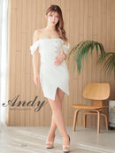 Andy/AN-ON2901/ワンピース/ミニドレス/キャバドレス/タイト/2way/オフショルダー/ベア/カシュクール