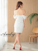 Andy/AN-ON2901/ワンピース/ミニドレス/キャバドレス/タイト/2way/オフショルダー/ベア/カシュクール