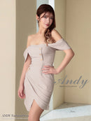 Andy/AN-ON2901/ワンピース/ミニドレス/キャバドレス/タイト/2way/オフショルダー/ベア/カシュクール