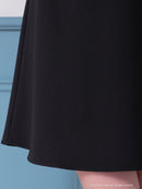 Andy/AN-ON2913/ワンピース/キャバドレス/ミニドレス/ハイネック/フロントジップ/ウエストシアー/バックリボン/ノースリーブ/フレア