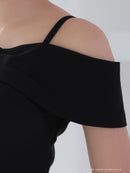 Andy/AN-ON2914/セットアップ/ミニドレス/キャバドレス/オフショル/キャミソール/バストジップ/プリーツ/アシンメトリー/フレア