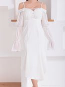 Andy/AN-ON2919/ワンピース/ロングドレス/キャバドレス/オフショルダー/長袖/袖あり/バストシアー/キャミソール/マーメイド