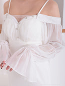 Andy/AN-ON2919/ワンピース/ロングドレス/キャバドレス/オフショルダー/長袖/袖あり/バストシアー/キャミソール/マーメイド