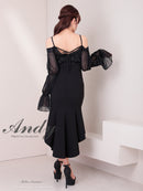 Andy/AN-ON2919/ワンピース/ロングドレス/キャバドレス/オフショルダー/長袖/袖あり/バストシアー/キャミソール/マーメイド