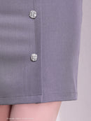 Andy/AN-ON2922/ワンピース/ミニドレス/キャバドレス/ビジューボタン/袖あり/長袖/オフショル/シンプル/タイト