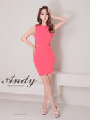 Andy/AN-ON2923/ワンピース/ミニドレス/キャバドレス/タイト/ノースリーブ/カットアウト/リボン