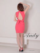 Andy/AN-ON2923/ワンピース/ミニドレス/キャバドレス/タイト/ノースリーブ/カットアウト/リボン
