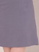 Andy/AN-ON2937/ワンピース/ミニドレス/キャバドレス/シンプル/ハイネック/タック/ノースリーブ/ウエストシアー/バックリボン/フレア