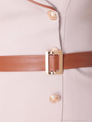 Andy/AN-ON2940/ワンピース/ミニドレス/キャバドレス/ジャケット風/パイピング/袖あり/ハーフスリーブ/アシンメトリー/タイト