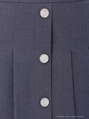 Andy/AN-ON2947/セットアップ/ミニドレス/キャバドレス/襟付き/ノースリーブ/フロントジップ/プリーツ/フレア