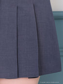 Andy/AN-ON2947/セットアップ/ミニドレス/キャバドレス/襟付き/ノースリーブ/フロントジップ/プリーツ/フレア