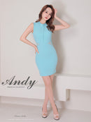 Andy/AN-ON2743/ワンピース/ミニドレス/ワンカラー/タイトワンピース/カラードレス/貴咲モエカさん着用