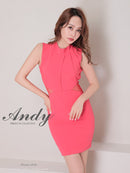 Andy/AN-ON2743/ワンピース/ミニドレス/ワンカラー/タイトワンピース/カラードレス/貴咲モエカさん着用