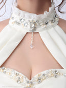 an/AOC-2416/ホルターネック/ビジュー/ペプラム/キャバドレス/ミニワンピース/藤川沙弥さん着用