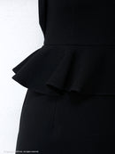 an/AOC-2416/ホルターネック/ビジュー/ペプラム/キャバドレス/ミニワンピース/藤川沙弥さん着用