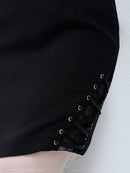 an/AOC-2416/ホルターネック/ビジュー/ペプラム/キャバドレス/ミニワンピース/藤川沙弥さん着用